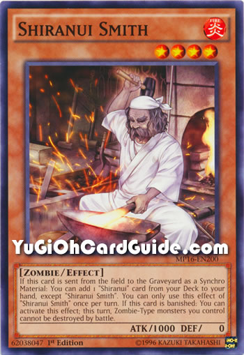 Yu-Gi-Oh Card: Shiranui Smith