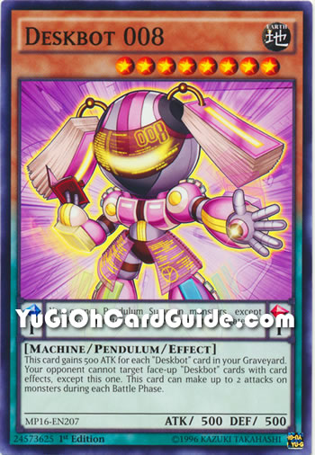 Yu-Gi-Oh Card: Deskbot 008