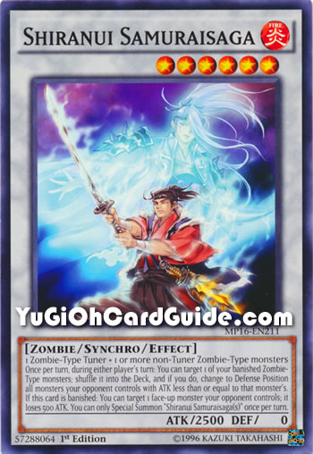 Yu-Gi-Oh Card: Shiranui Samuraisaga