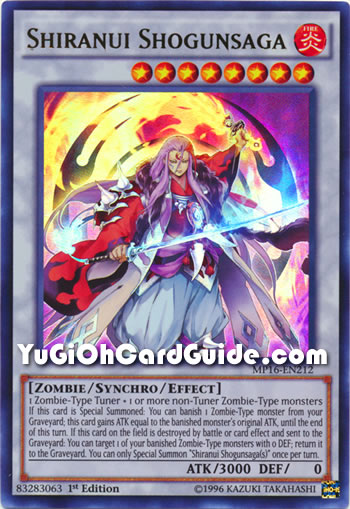 Yu-Gi-Oh Card: Shiranui Shogunsaga