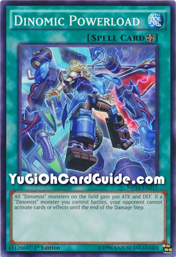 Yu-Gi-Oh Card: Dinomic Powerload