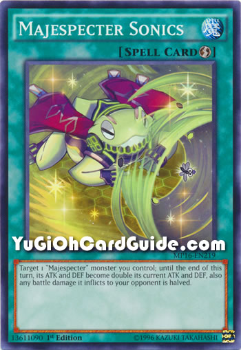 Yu-Gi-Oh Card: Majespecter Sonics