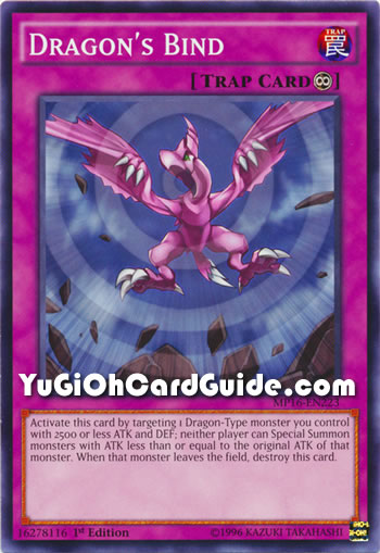 Yu-Gi-Oh Card: Dragon's Bind