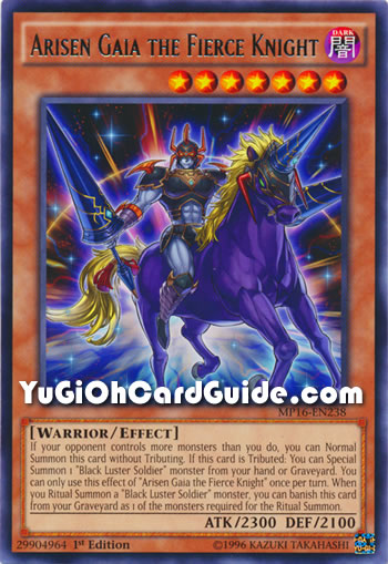 Yu-Gi-Oh Card: Arisen Gaia the Fierce Knight