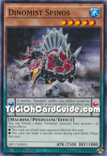 Yu-Gi-Oh Card: Dinomist Spinos