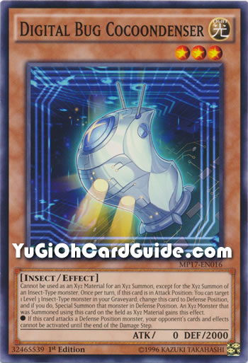 Yu-Gi-Oh Card: Digital Bug Cocoondenser