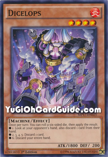 Yu-Gi-Oh Card: Dicelops