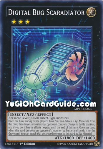 Yu-Gi-Oh Card: Digital Bug Scaradiator