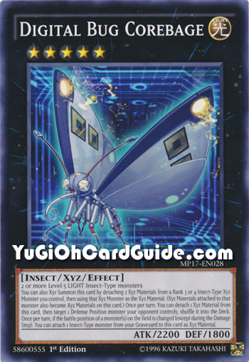 Yu-Gi-Oh Card: Digital Bug Corebage