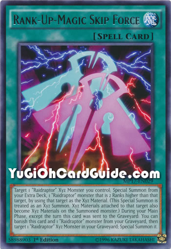 Yu-Gi-Oh Card: Rank-Up-Magic Skip Force