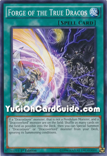 Yu-Gi-Oh Card: Forge of the True Dracos