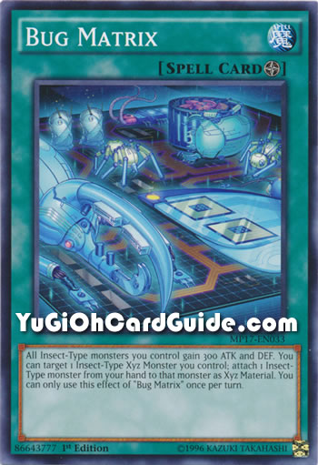Yu-Gi-Oh Card: Bug Matrix
