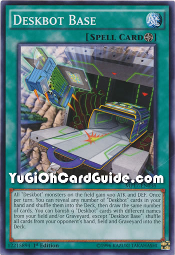 Yu-Gi-Oh Card: Deskbot Base