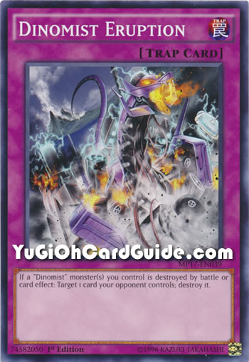 Yu-Gi-Oh Card: Dinomist Eruption