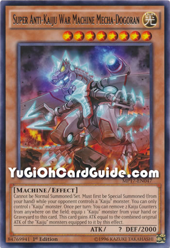 Yu-Gi-Oh Card: Super Anti-Kaiju War Machine Mecha-Dogoran