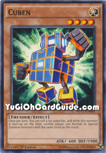 Yu-Gi-Oh Card: Cuben