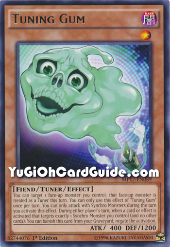 Yu-Gi-Oh Card: Tuning Gum