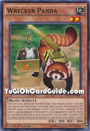 Yu-Gi-Oh Card: Wrecker Panda