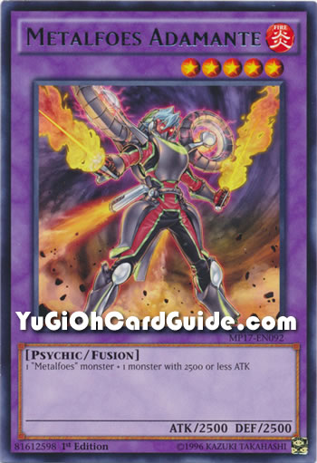 Yu-Gi-Oh Card: Metalfoes Adamante