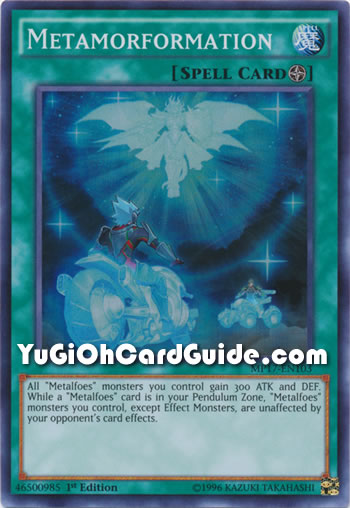 Yu-Gi-Oh Card: Metamorformation