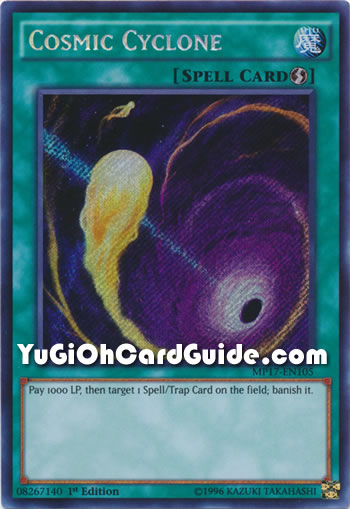 Yu-Gi-Oh Card: Cosmic Cyclone