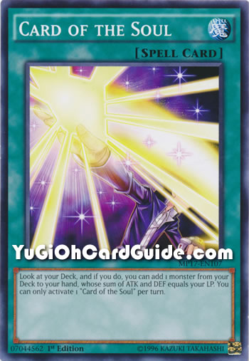 Yu-Gi-Oh Card: Card of the Soul