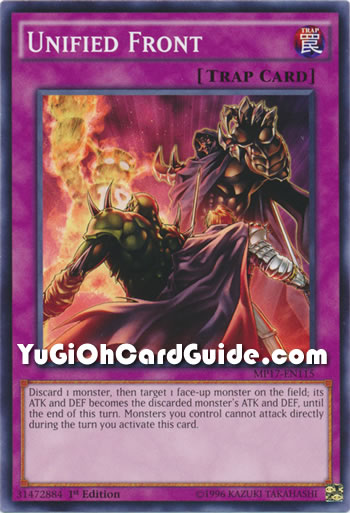 Yu-Gi-Oh Card: Unified Front