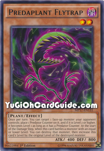 Yu-Gi-Oh Card: Predaplant Flytrap