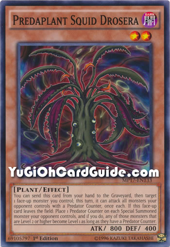 Yu-Gi-Oh Card: Predaplant Squid Drosera