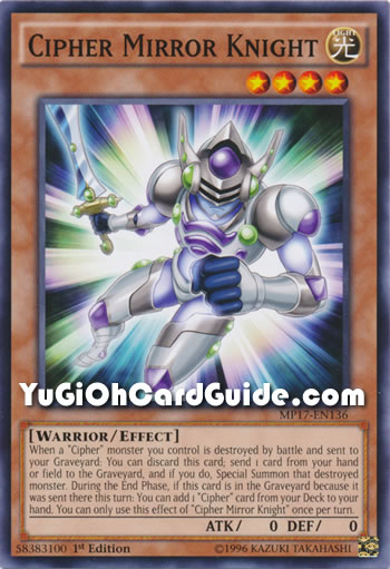 Yu-Gi-Oh Card: Cipher Mirror Knight