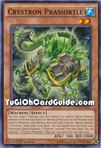 Yu-Gi-Oh Card: Crystron Prasiortle