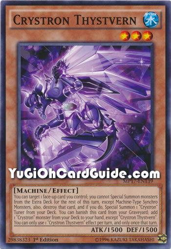 Yu-Gi-Oh Card: Crystron Thystvern