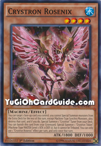 Yu-Gi-Oh Card: Crystron Rosenix