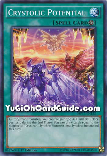 Yu-Gi-Oh Card: Crystolic Potential
