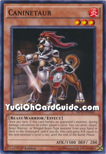 Yu-Gi-Oh Card: Caninetaur