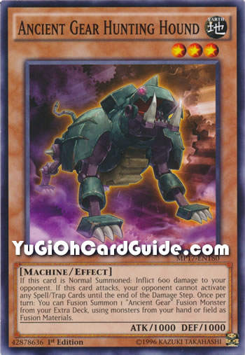 Yu-Gi-Oh Card: Ancient Gear Hunting Hound