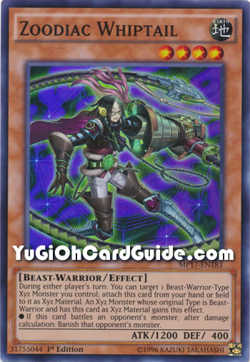 Yu-Gi-Oh Card: Zoodiac Whiptail