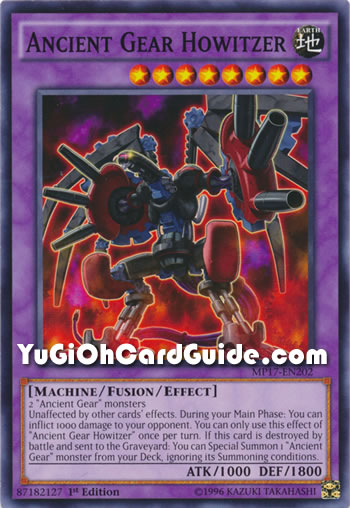 Yu-Gi-Oh Card: Ancient Gear Howitzer