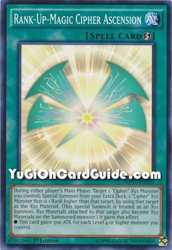 Yu-Gi-Oh Card: Rank-Up-Magic Cipher Ascension