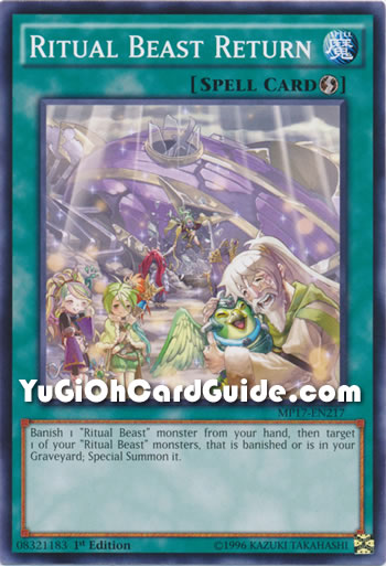Yu-Gi-Oh Card: Ritual Beast Return