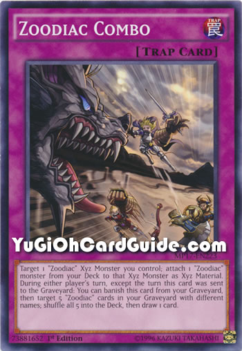Yu-Gi-Oh Card: Zoodiac Combo