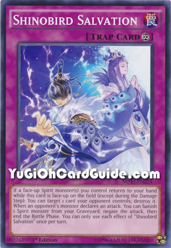 Yu-Gi-Oh Card: Shinobird Salvation