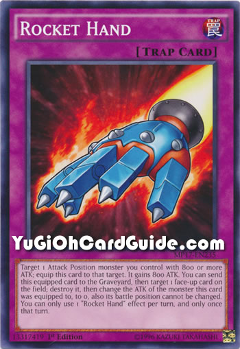 Yu-Gi-Oh Card: Rocket Hand