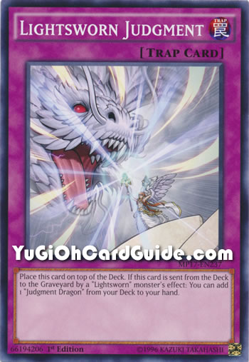 Yu-Gi-Oh Card: Lightsworn Judgment