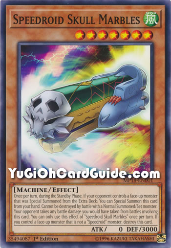 Yu-Gi-Oh Card: Speedroid Skull Marbles
