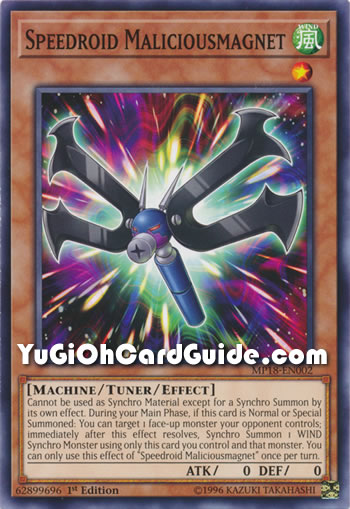 Yu-Gi-Oh Card: Speedroid Maliciousmagnet
