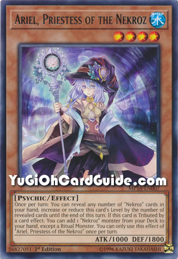 Yu-Gi-Oh Card: Ariel, Priestess of the Nekroz