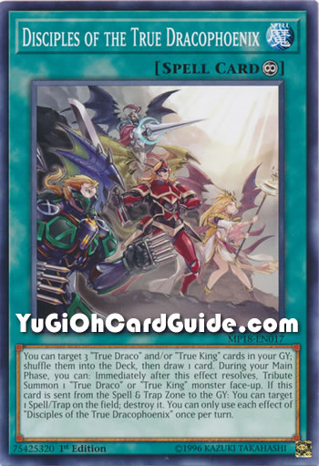 Yu-Gi-Oh Card: Disciples of the True Dracophoenix