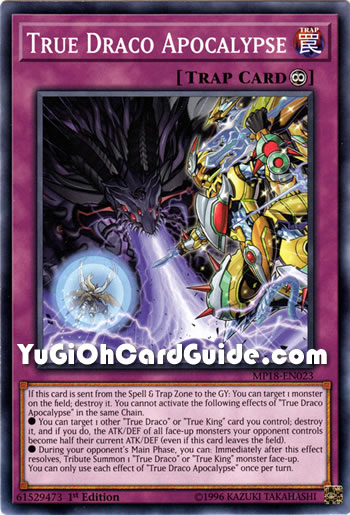 Yu-Gi-Oh Card: True Draco Apocalypse