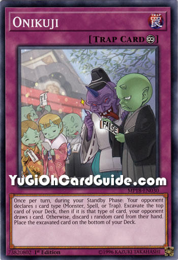 Yu-Gi-Oh Card: Onikuji